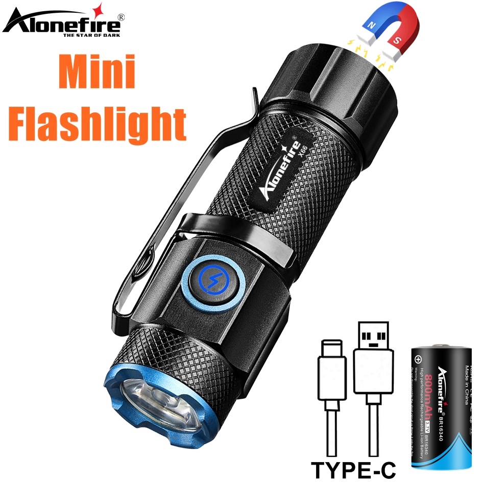 Outdoor Camping Adventure Lamp - 6500K Mini Flashlight High Bright P50