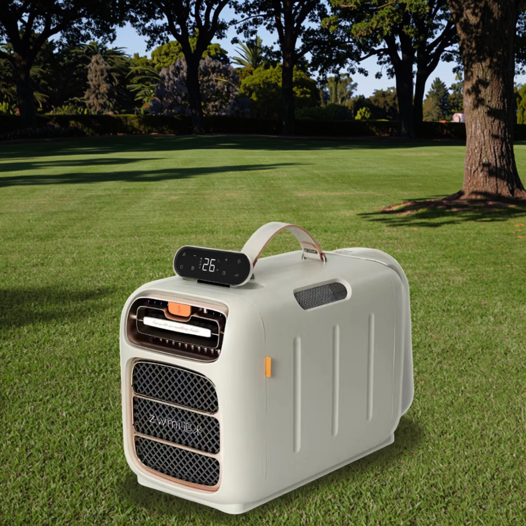 Outdoor Camping Air Conditioner - 500W 110V/220V Hotel//Car/RV Compatible Plastic Outdoor