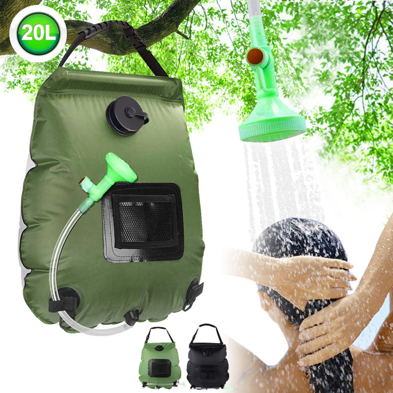 Outdoor Camping Hot Water Shower - Solar Shower Bag 20L Outdoor Solar