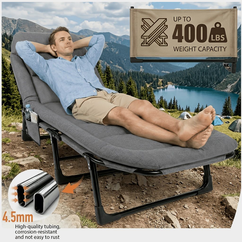 Camping Outdoor Or Indoor - Heavy-Duty Folding Guest Bed – 400/500/600