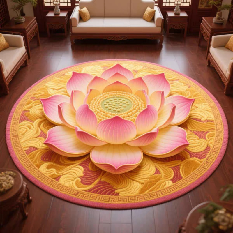 VIKAMA Chinese Style round Rug - Camping Outdoor Or Indoor avaliação e preço