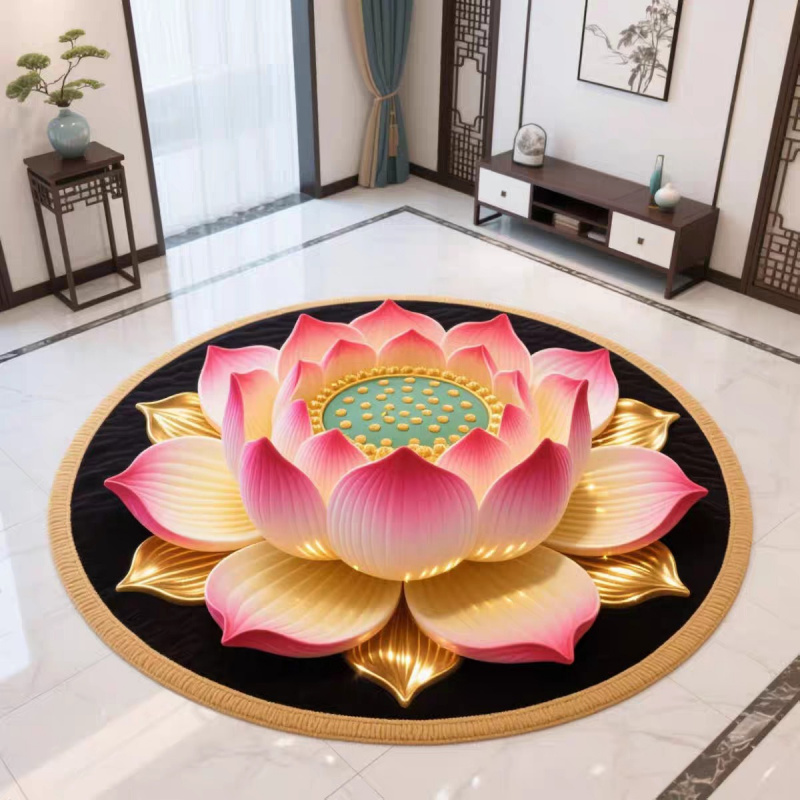 VIKAMA Chinese Style round Rug - Camping Outdoor Or Indoor avaliação e preço