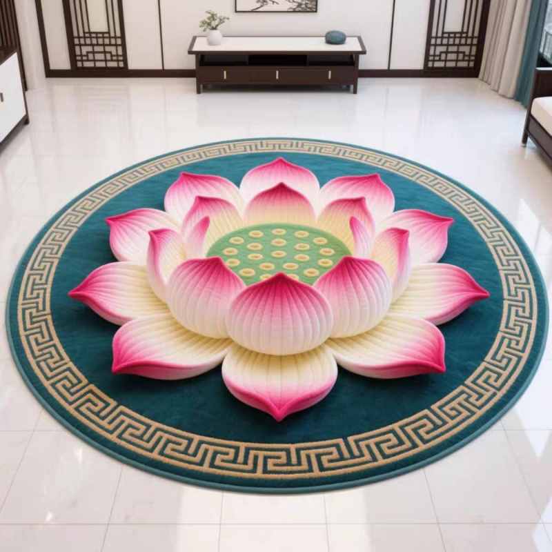 VIKAMA Chinese Style round Rug - Camping Outdoor Or Indoor avaliação e preço