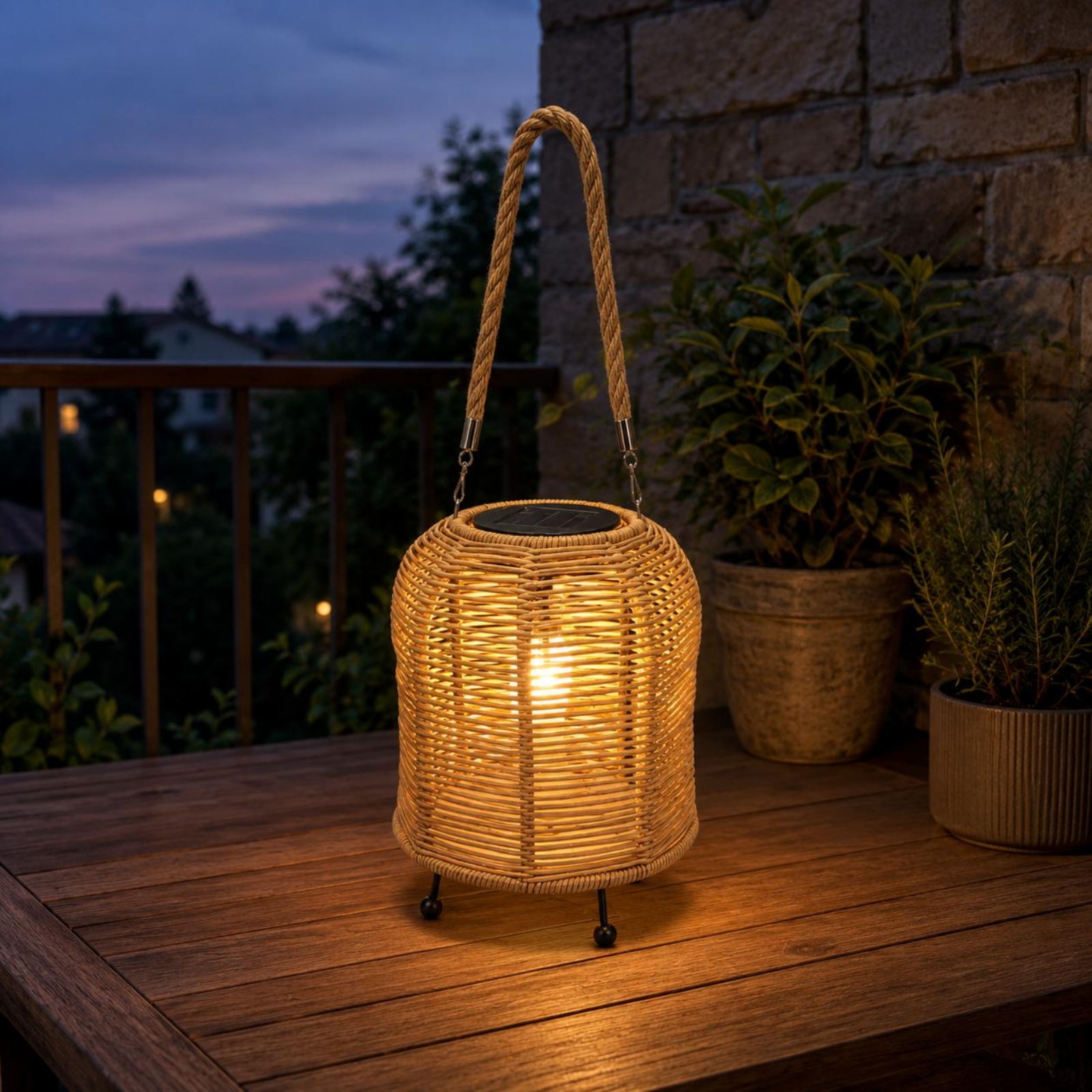 Handwoven Solar Lantern Braide - Camping Rope avaliação e preço