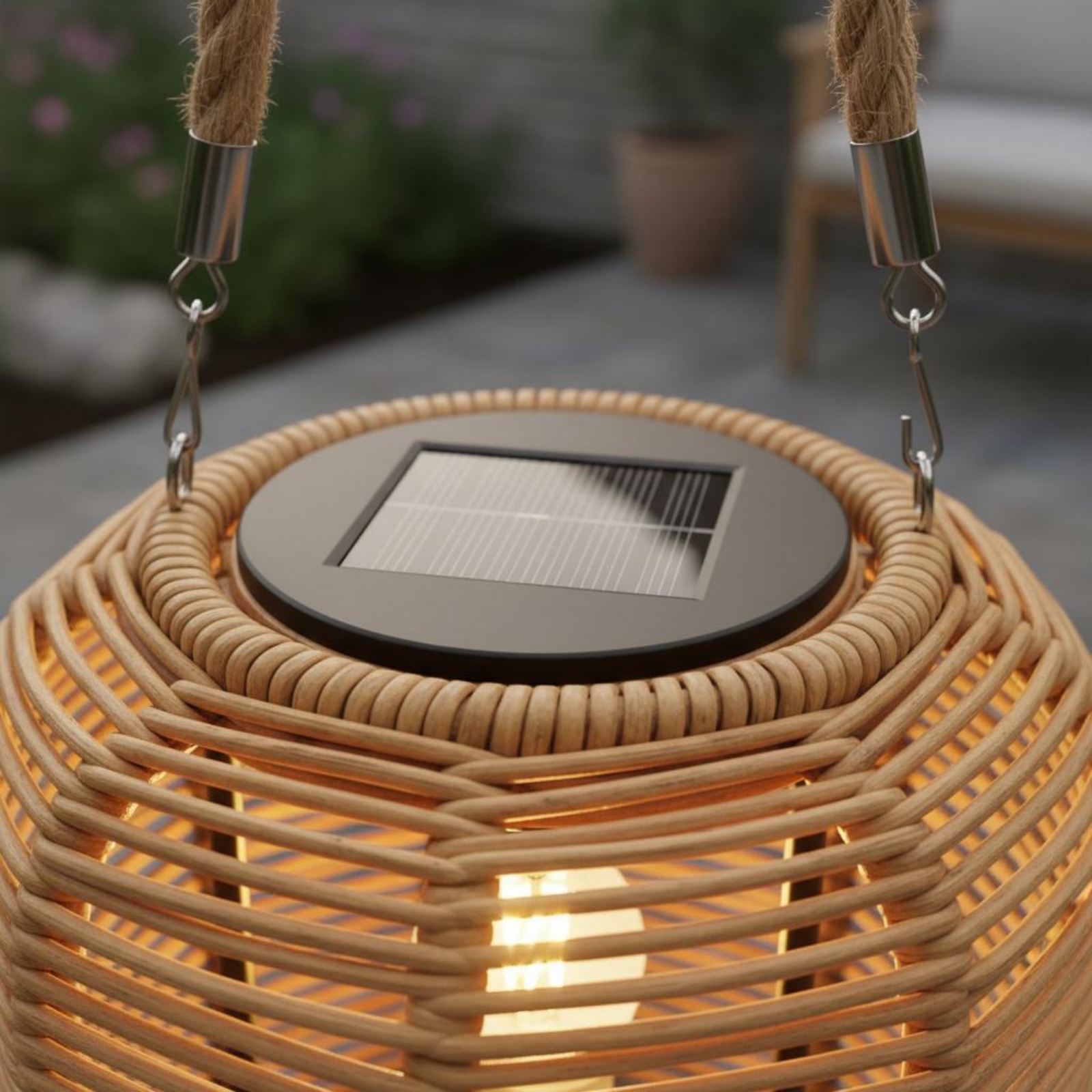 Handwoven Solar Lantern Braide - Camping Rope avaliação e preço