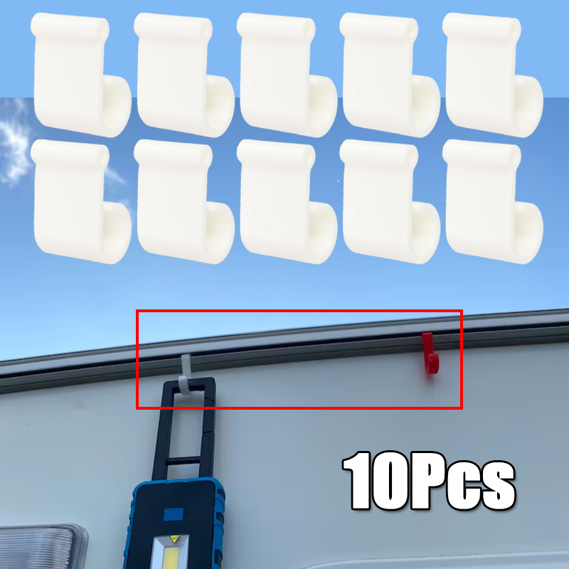 10Pcs Camping Awning Hook Clip - Camping Rope avaliação e preço