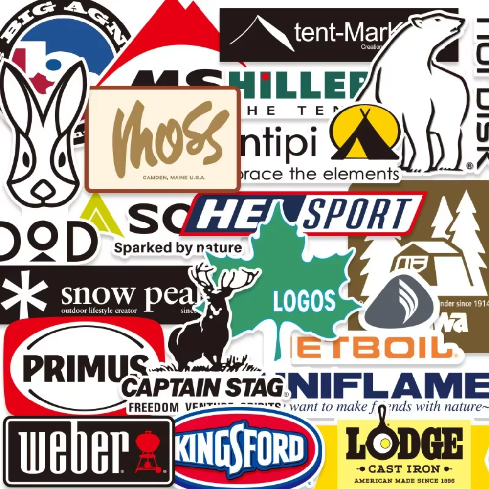 20Pcs Outdoor Stickers Pack Ca - Outdoor Camping Brands avaliação e preço