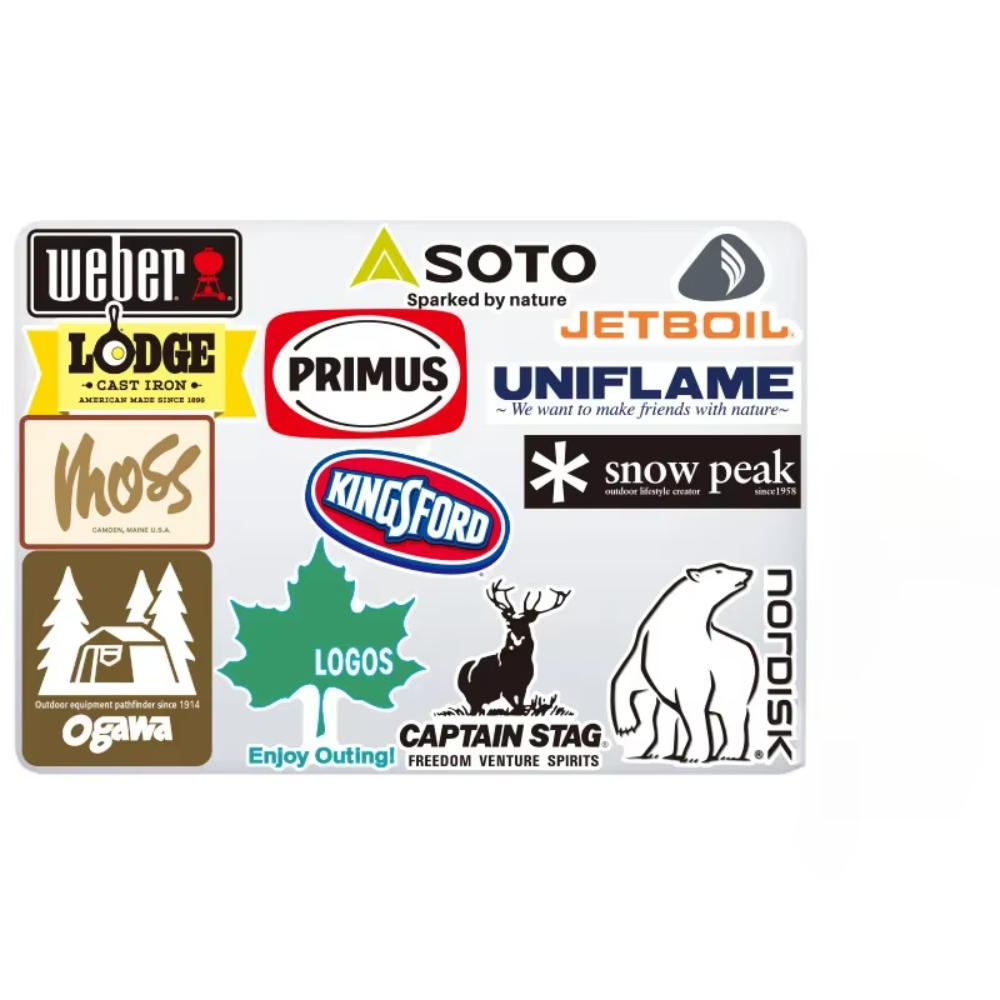 20Pcs Outdoor Stickers Pack Ca - Outdoor Camping Brands avaliação e preço