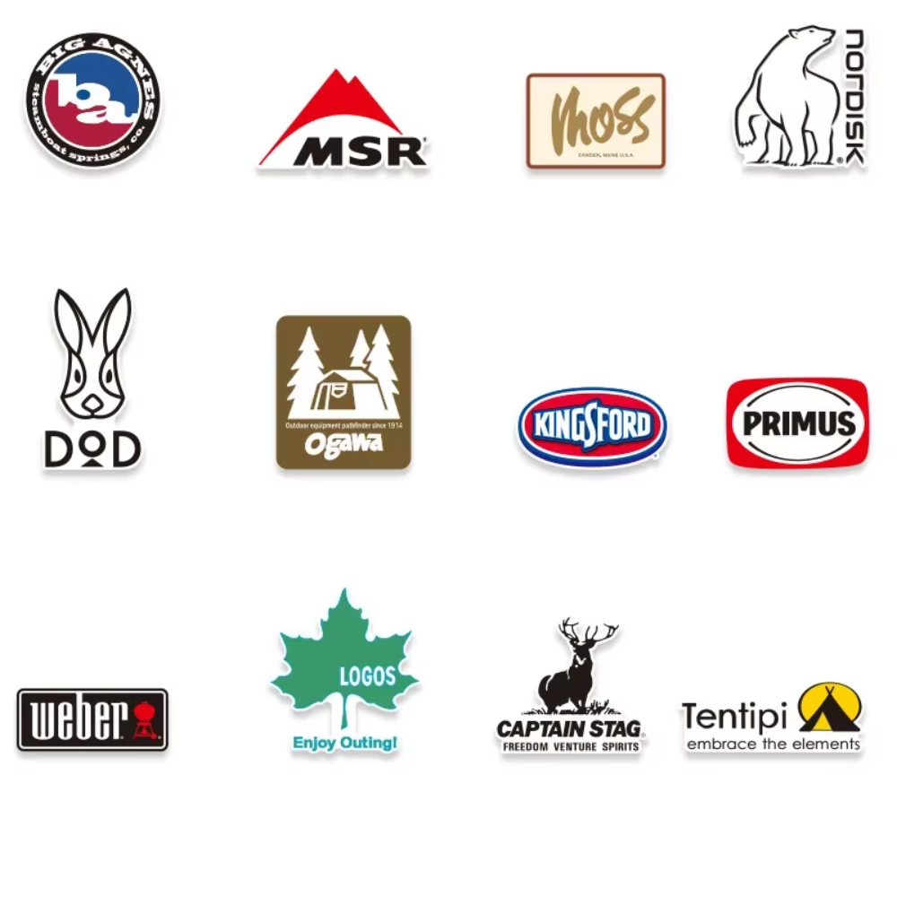 20Pcs Outdoor Stickers Pack Ca - Outdoor Camping Brands avaliação e preço