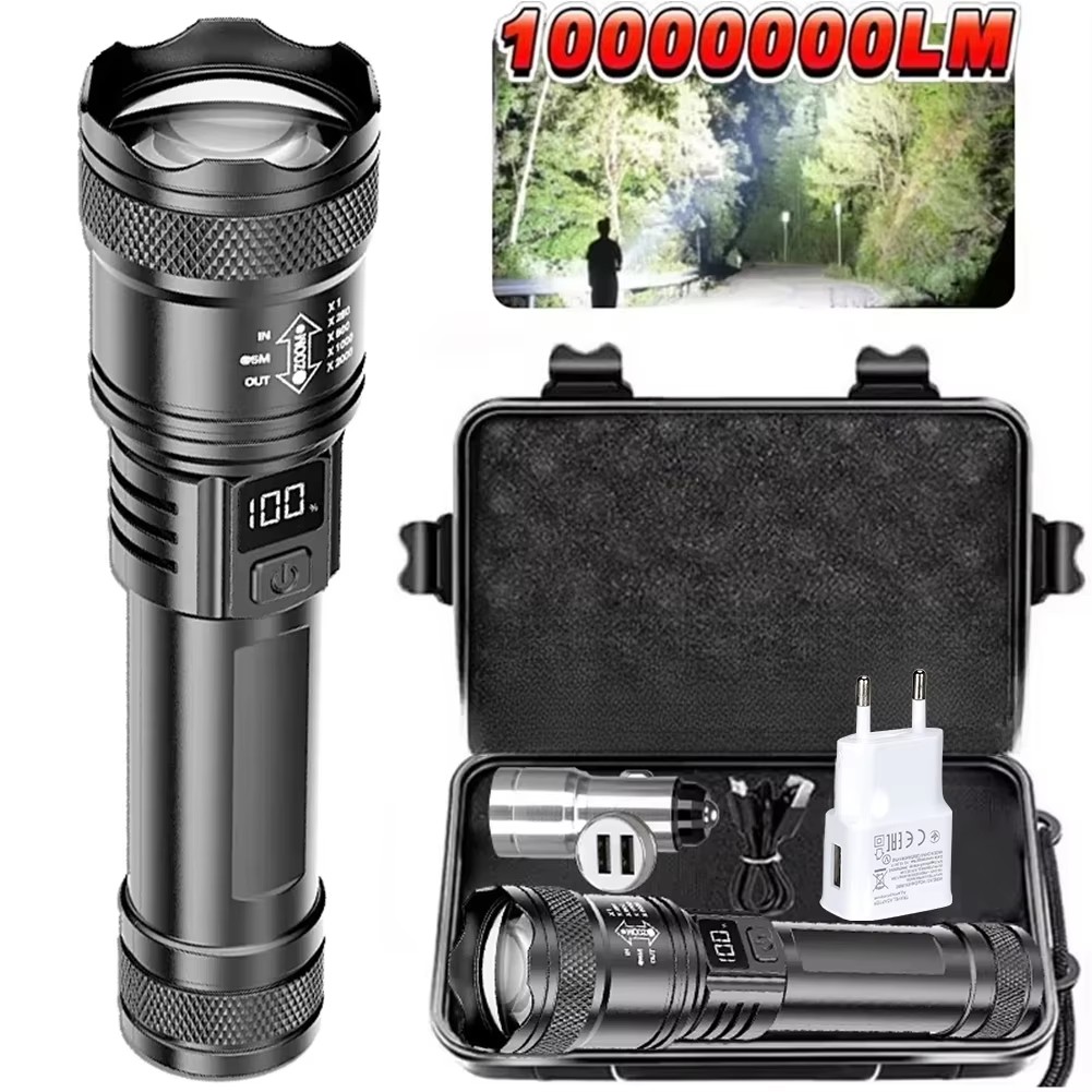 100000LM Super Bright Flashlig - Outdoor Camping Adventure Lamp avaliação e preço