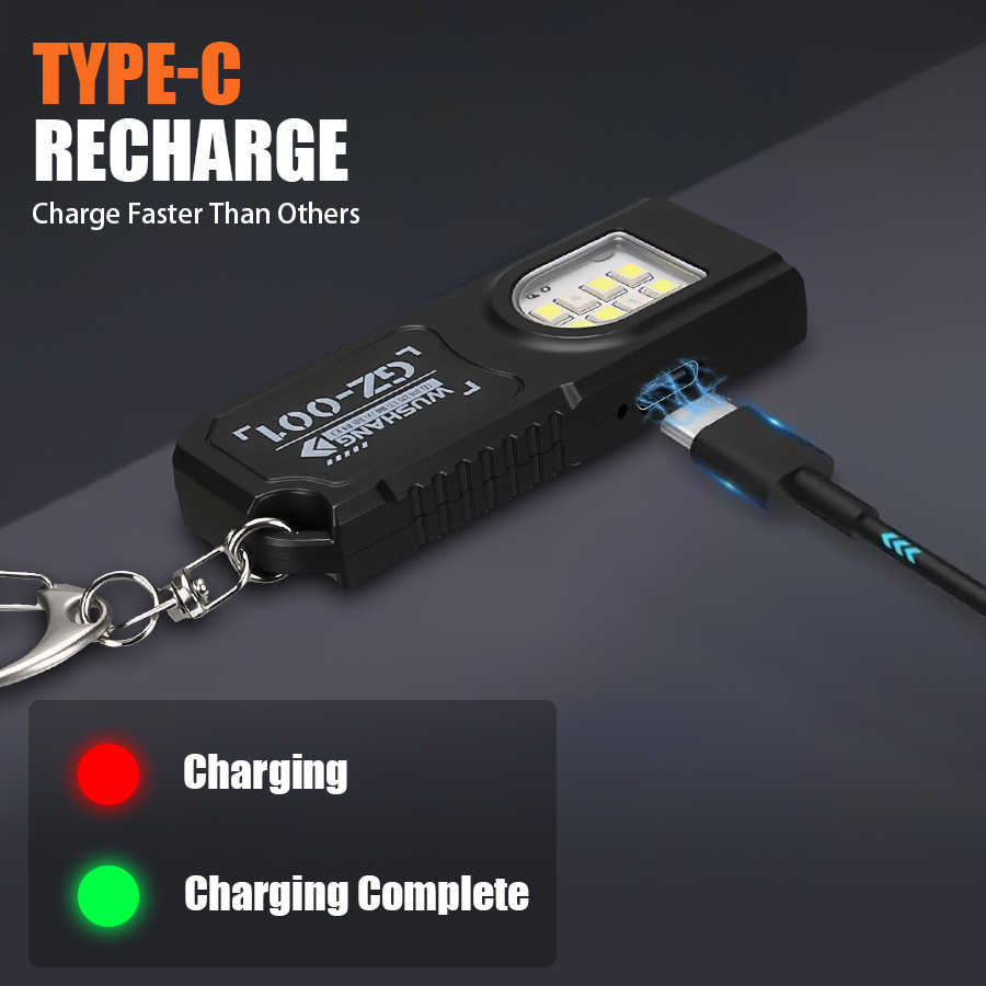 Powerful Mini COB LED Keychain - Outdoor Camping Adventure Lamp avaliação e preço