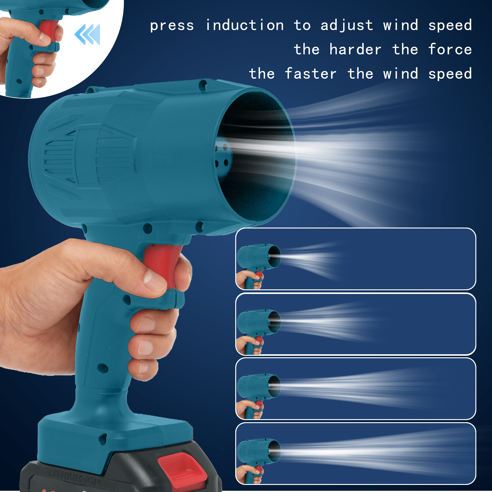 Handheld Black Powerful Blower - Camping Outdoor Or Indoor avaliação e preço