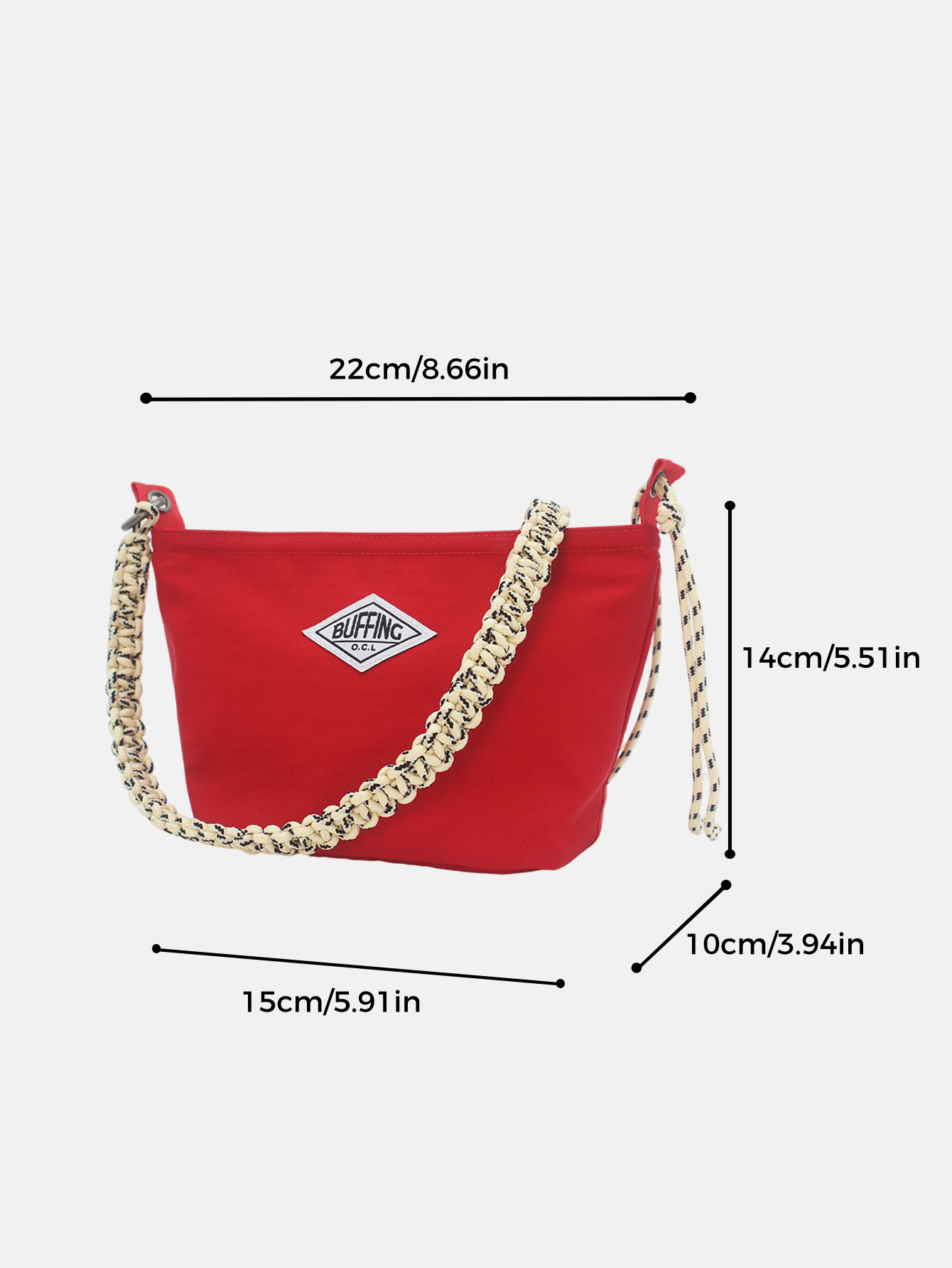 Buffing Red Small Crossbody Ba - Japanese Outdoor Camping Brand avaliação e preço