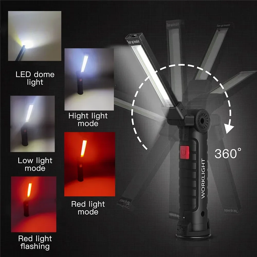 Portable COB LED Flashlight US - Outdoor Camping Adventure Lamp avaliação e preço