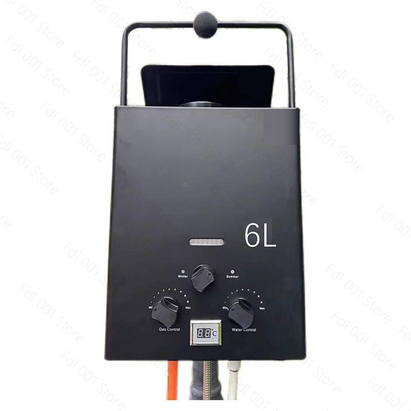 6L Portable Tankless Gas Water - Outdoor Camping Hot Water Shower avaliação e preço