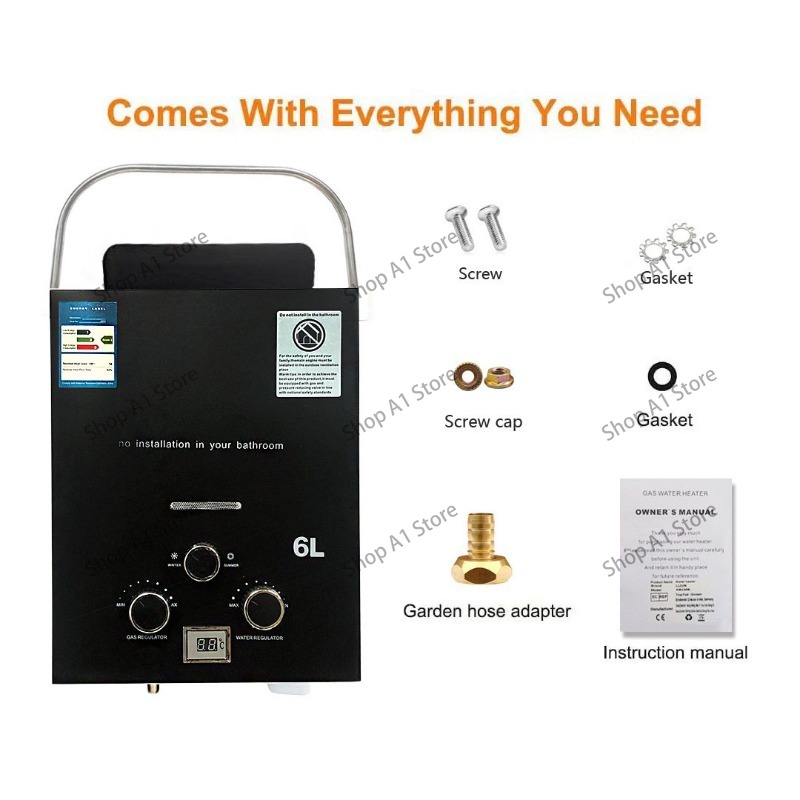 Water Heater 6L Outdoor Campin - Outdoor Camping Hot Water Shower avaliação e preço