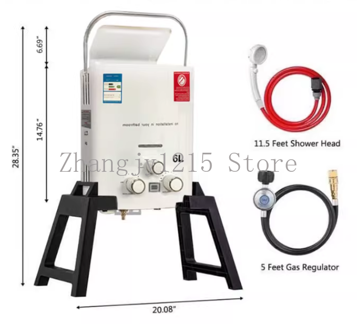 Propane LPG  Gas Tankless Wate - Outdoor Camping Hot Water Shower avaliação e preço