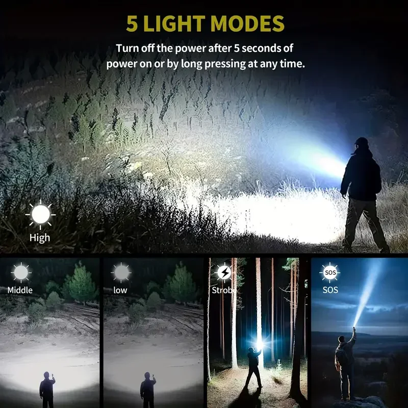 Ultra Powerful Flashlight Conc - Outdoor Camping Adventure Lamp avaliação e preço