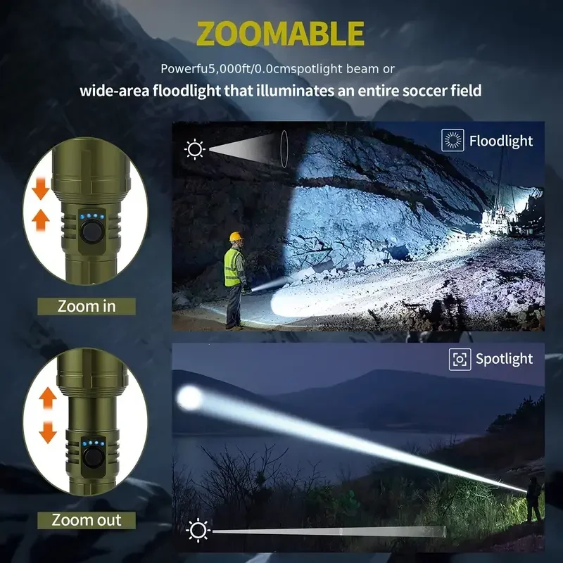 Ultra Powerful Flashlight Conc - Outdoor Camping Adventure Lamp avaliação e preço