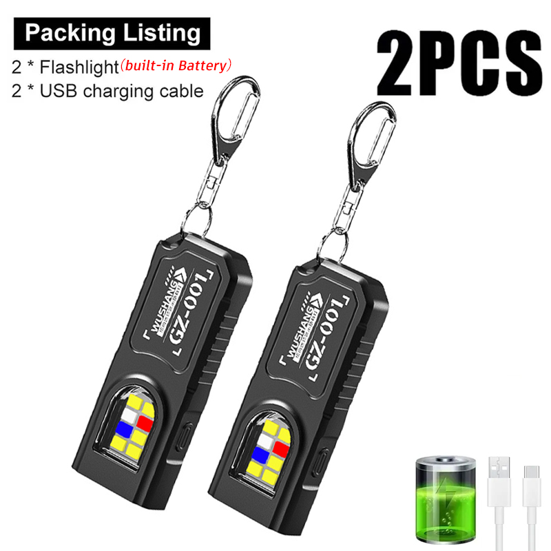 Multifunctional Keychain Flash - Outdoor Camping Adventure Lamp avaliação e preço