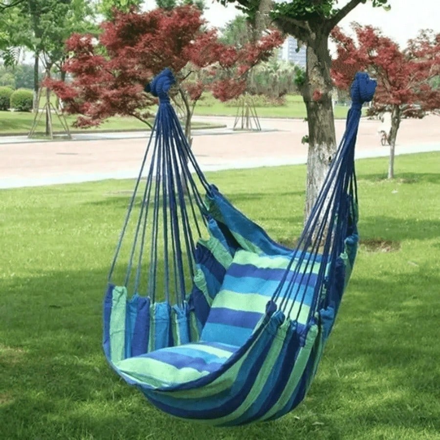 Portable Outdoor Hammock; feat - Camping Rope avaliação e preço