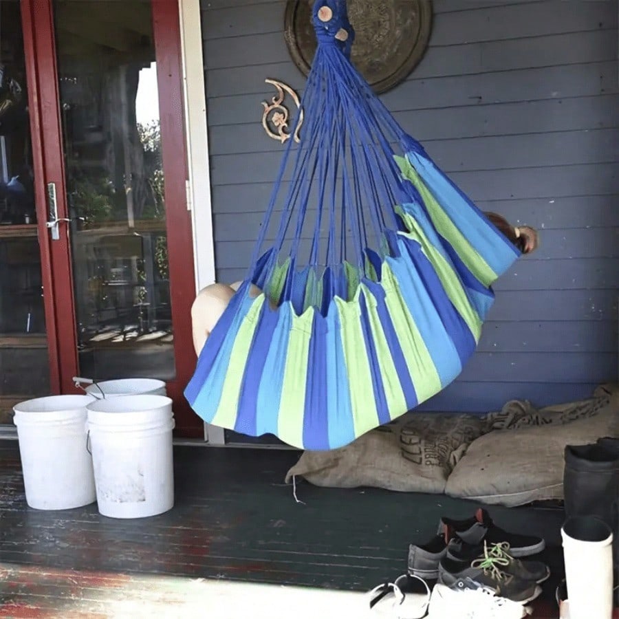 Portable Outdoor Hammock; feat - Camping Rope avaliação e preço