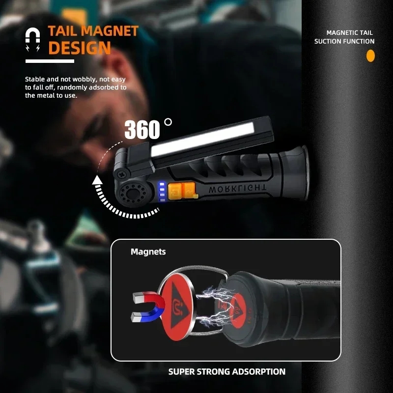 Portable COB LED Flashlight US - Outdoor Camping Adventure Lamp avaliação e preço