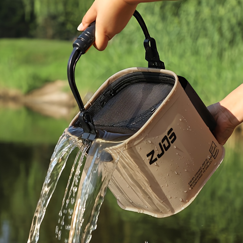 Portable Folding Bucket 8L/13L - Camping Rope avaliação e preço