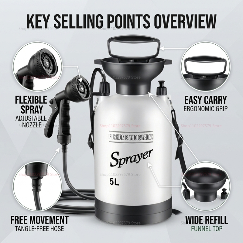 5L Portable Camping Shower Man - Outdoor Camping Water Heater avaliação e preço
