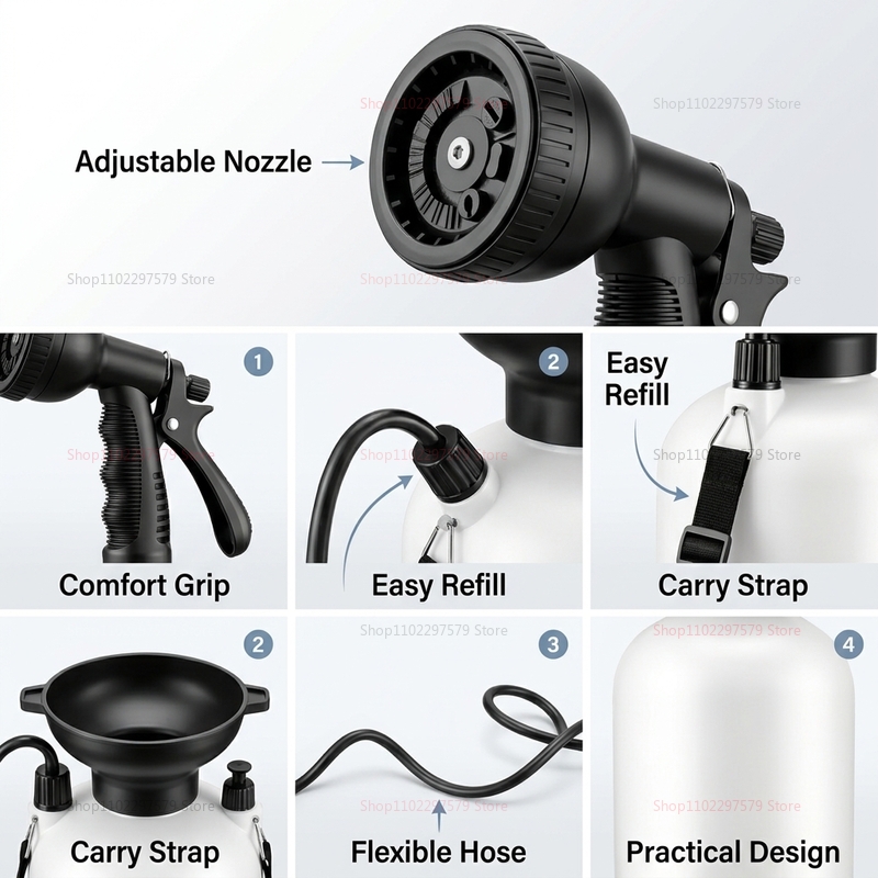 5L Portable Camping Shower Man - Outdoor Camping Water Heater avaliação e preço