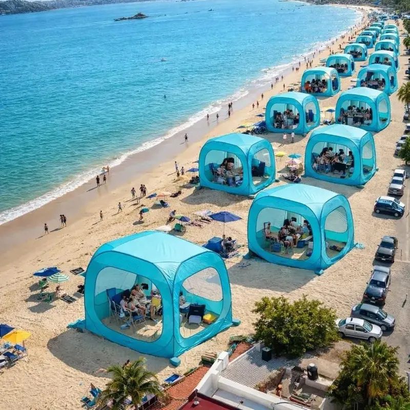 Beach Cabana Tent Quick Set up - Outdoor Camping Rentals avaliação e preço