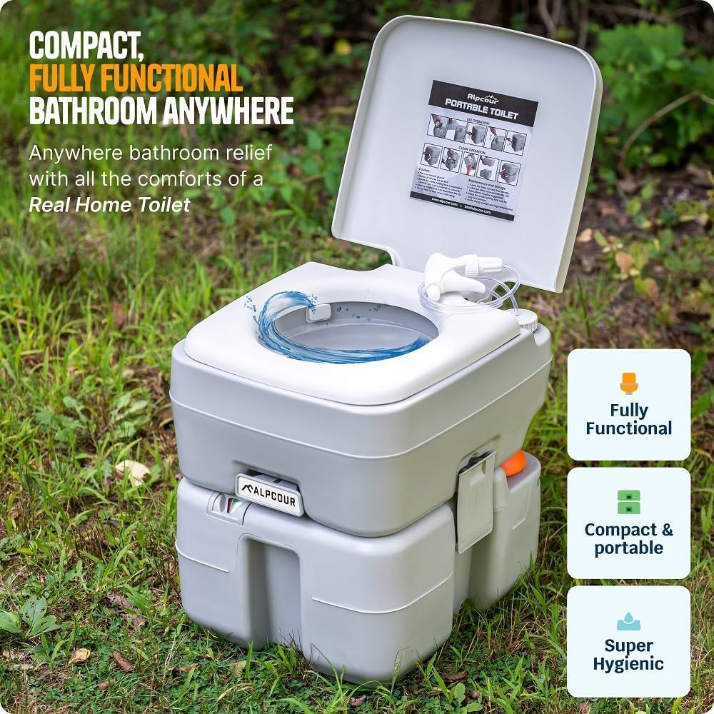 Portable Toilet – Compact Indo - Camping Outdoor Or Indoor avaliação e preço
