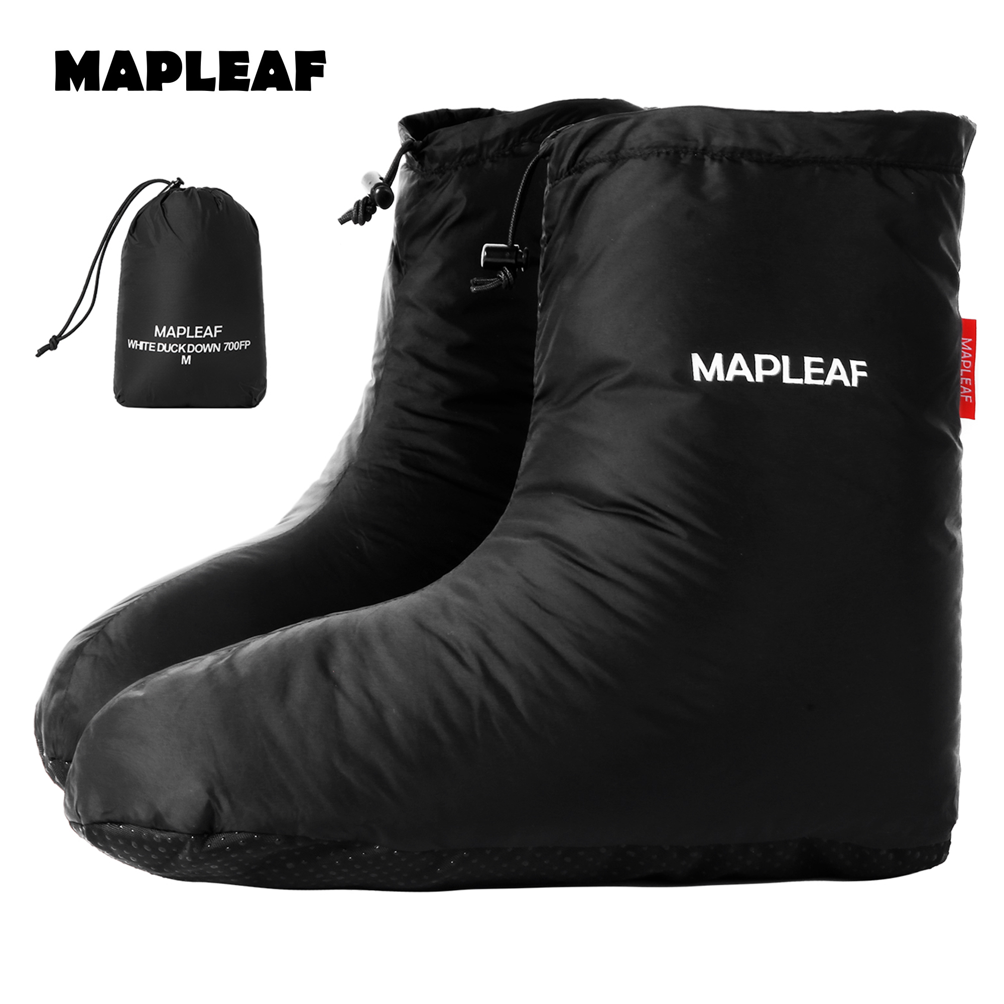 MAPLEAF Down Booties Winter Wa - Outdoor Camping Slippers avaliação e preço