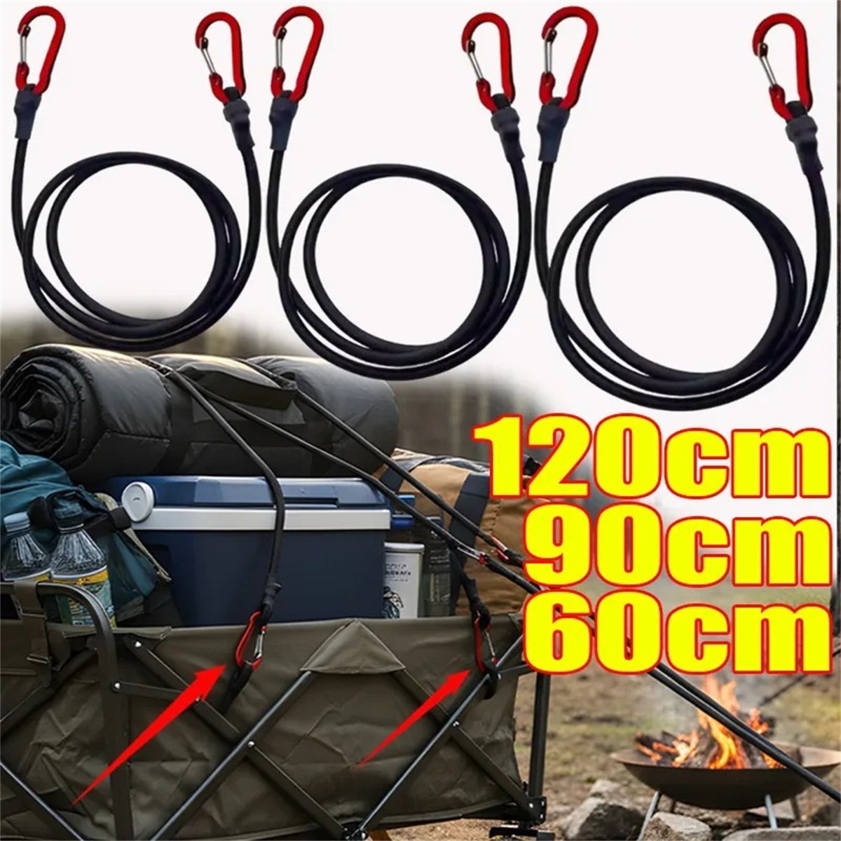For Camping Luggage Bicycle Ca - Camping Rope avaliação e preço