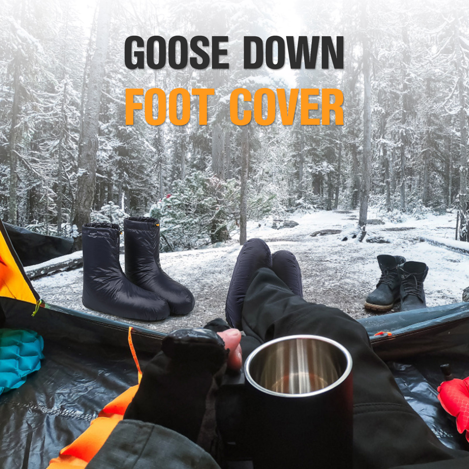 Lixada Winter Down Booties Soc - Outdoor Camping Slippers avaliação e preço