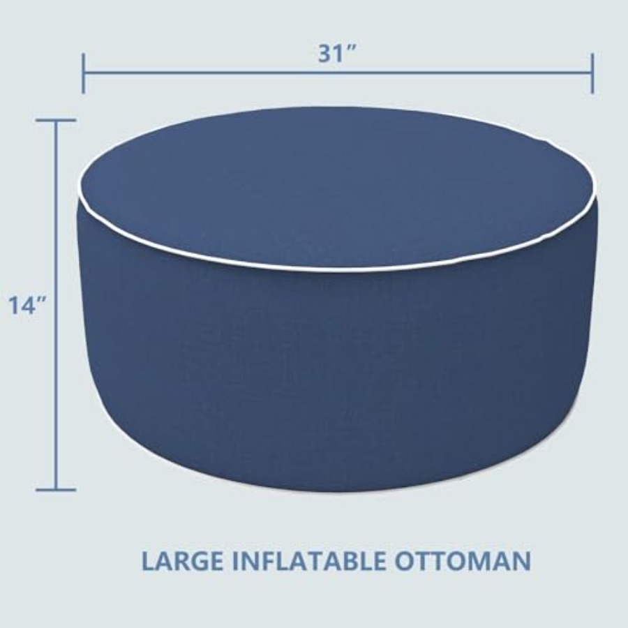 Inflatable Stool Ottoman Footr - Camping Outdoor Or Indoor avaliação e preço