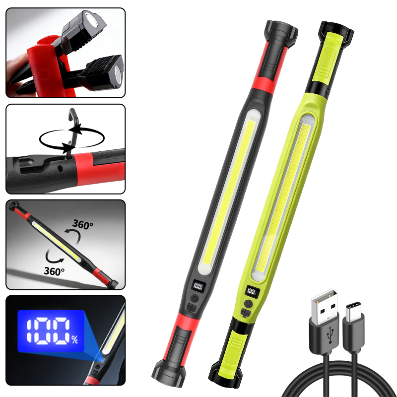 COB Work Light Type‑C Recharge - Outdoor Camping Adventure Lamp avaliação e preço