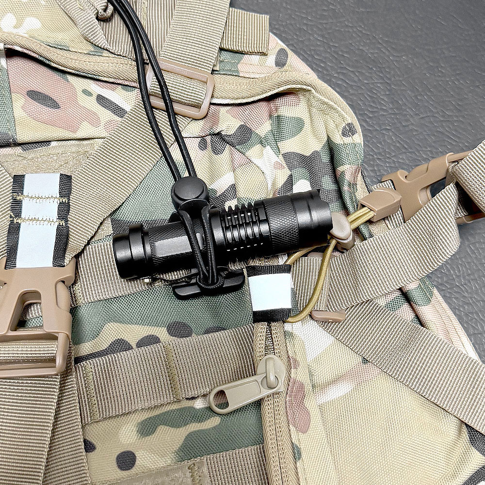Flashlight Clip Outdoor Backpa - Camping Rope avaliação e preço