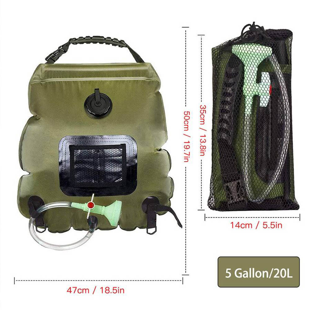 Solar Shower Bag 20L Outdoor S - Outdoor Camping Hot Water Shower avaliação e preço