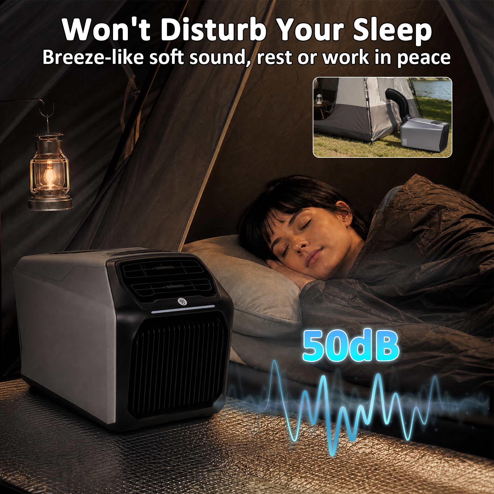 6800BTU Portable Air Condition - Outdoor Camping Air Conditioner avaliação e preço