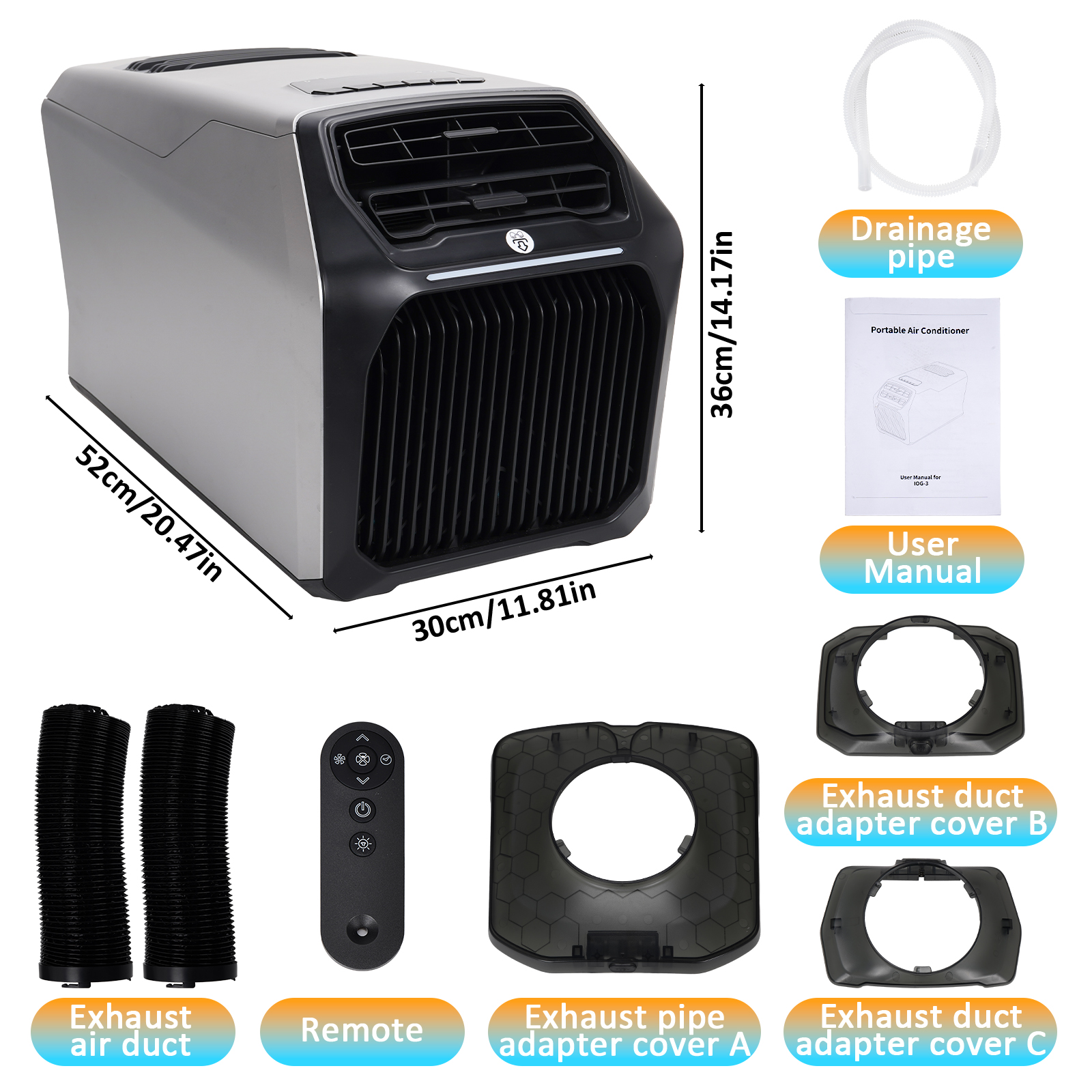 6800BTU Portable Air Condition - Outdoor Camping Air Conditioner avaliação e preço