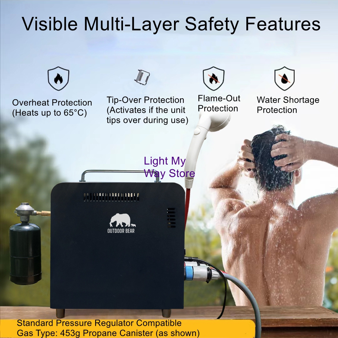 Outdoor Portable Gas Water Hea - Outdoor Camping Water Heater avaliação e preço
