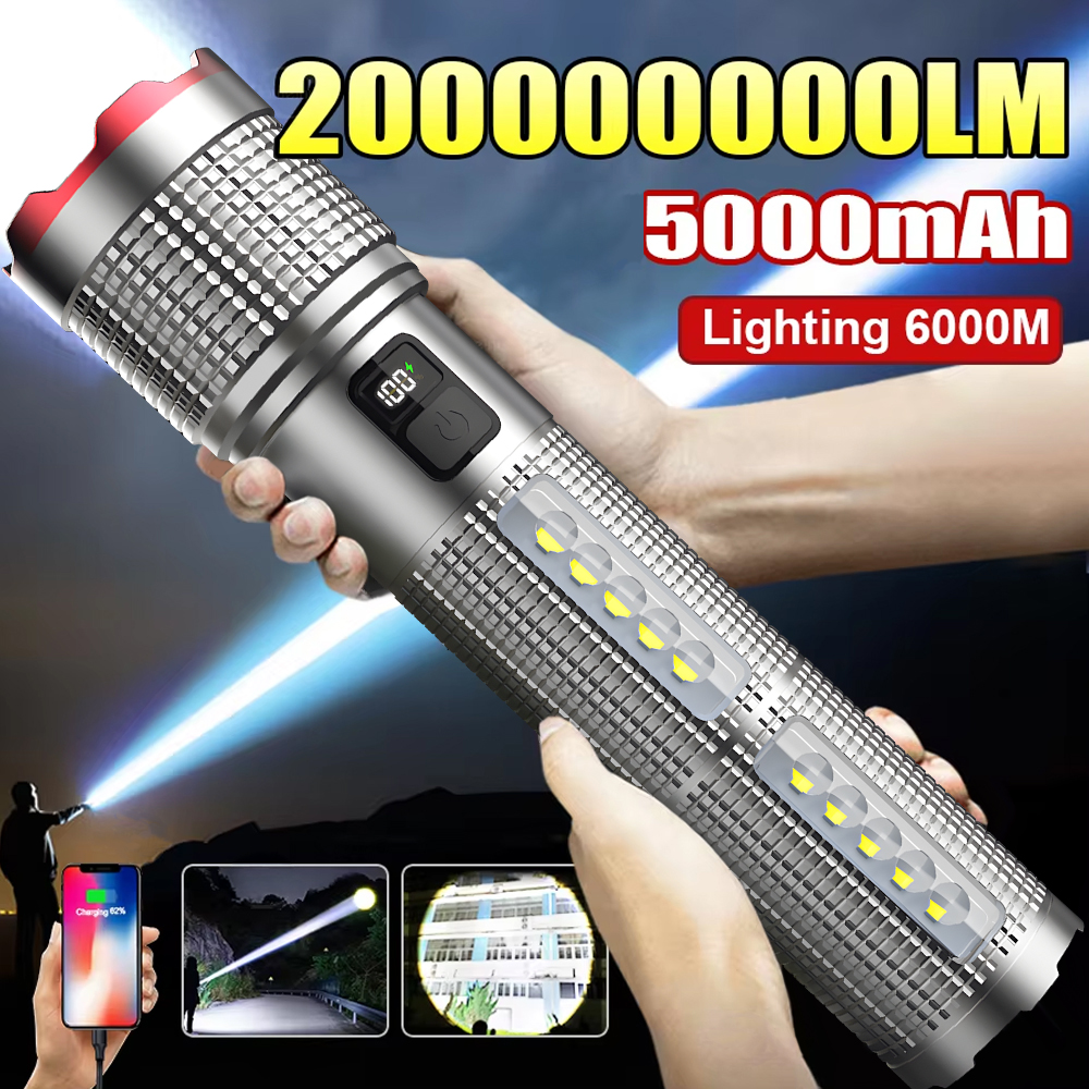 5000 MAH Powerful LED Flashlig - Outdoor Camping Adventure Lamp avaliação e preço