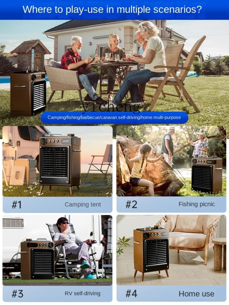 b30 Rechargeable Air Cooler Ou - Outdoor Camping Air Conditioner avaliação e preço