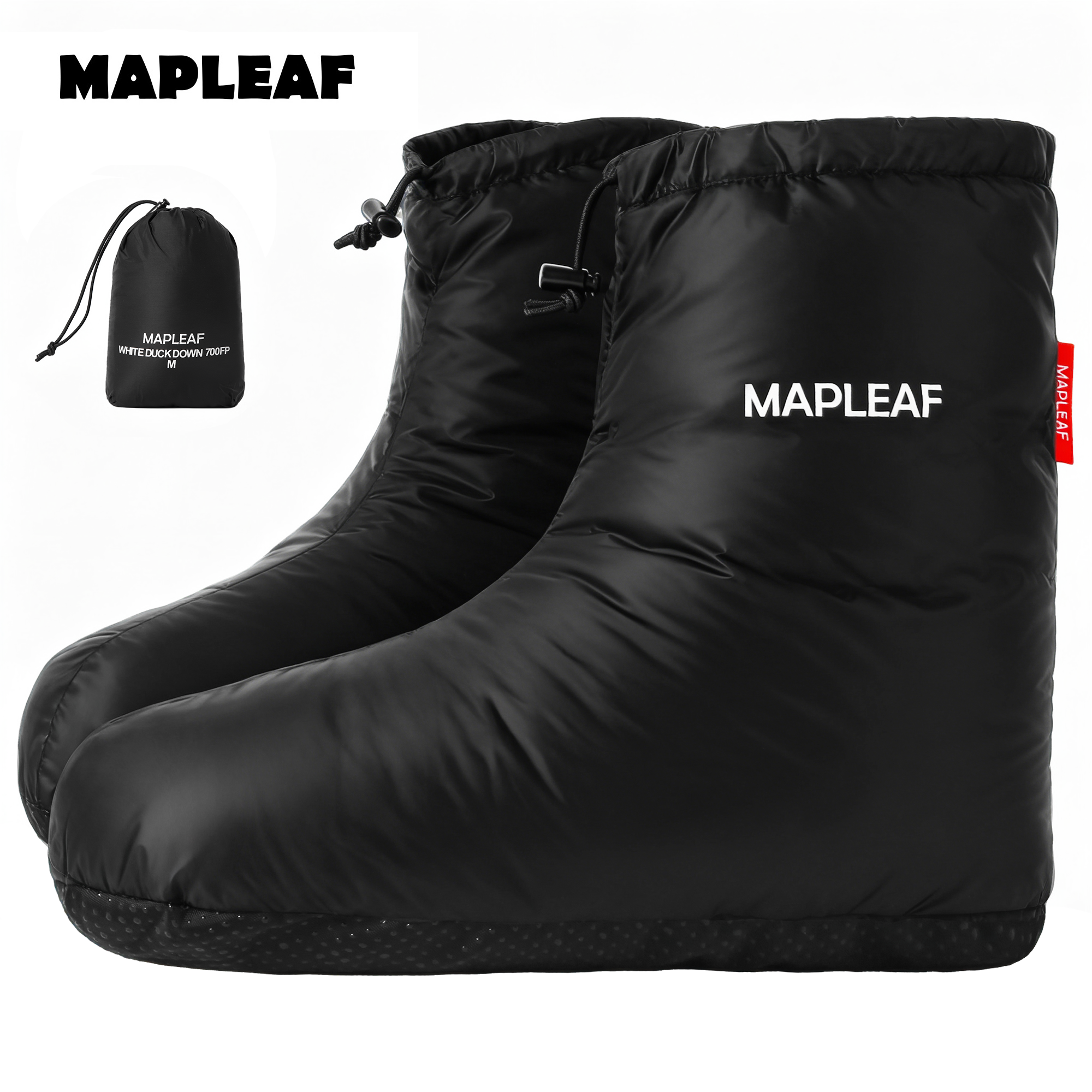 MAPLEAF Down Booties Winter Wa - Outdoor Camping Slippers avaliação e preço