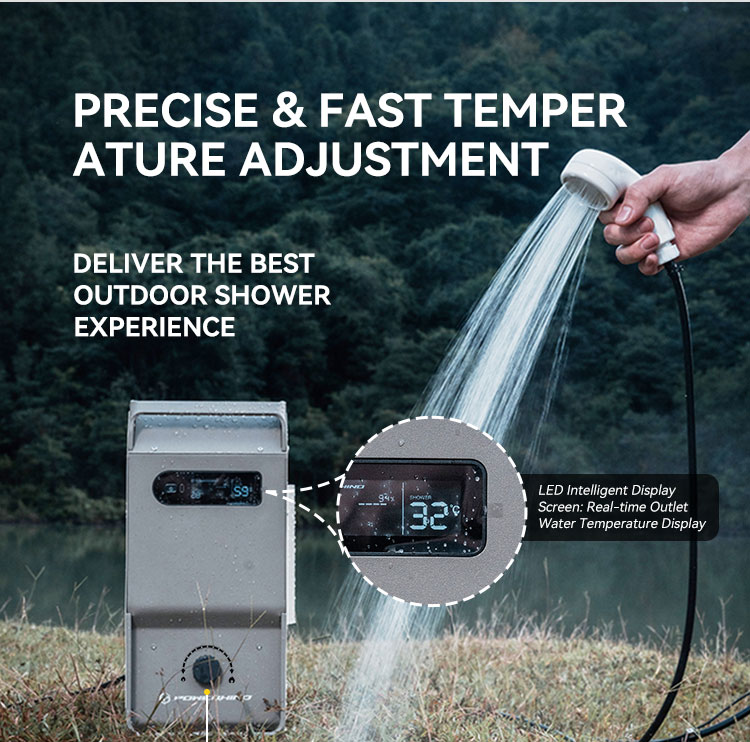 Outdoor Water Heater lpg Campi - Outdoor Camping Hot Water Shower avaliação e preço