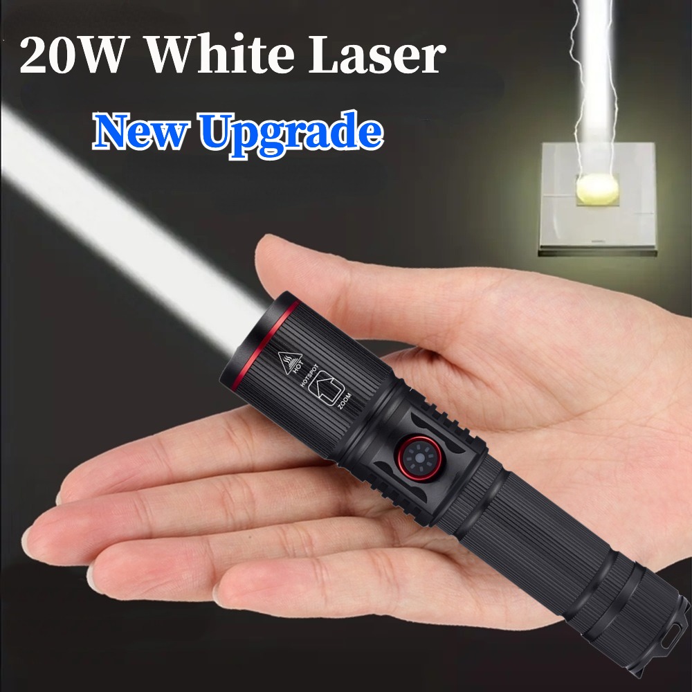 Powerful LED Flashlight Type C - Camping Rope avaliação e preço