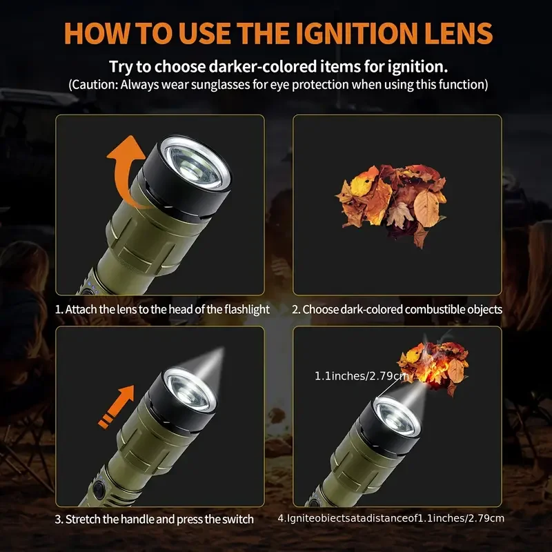 Ultra Powerful Flashlight Conc - Outdoor Camping Adventure Lamp avaliação e preço