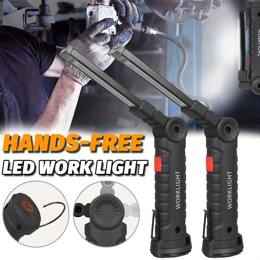 New Portable COB LED Flashligh - Outdoor Camping Adventure Lamp avaliação e preço