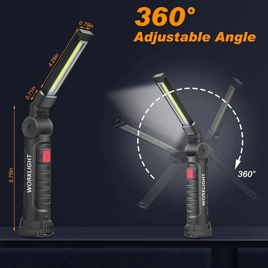 New Portable COB LED Flashligh - Outdoor Camping Adventure Lamp avaliação e preço